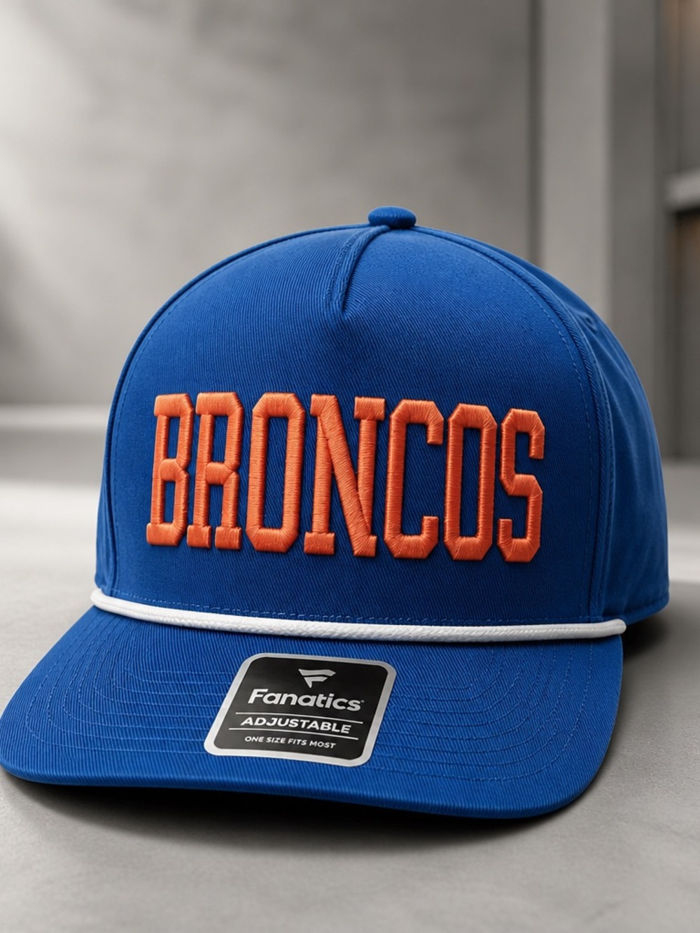 NWT Fanatics NCAA Boise State  Broncos Rope Adjustable Blue Orange Baseball Cap